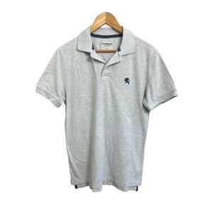 Express Gray/Beige Polo Shirt for Men